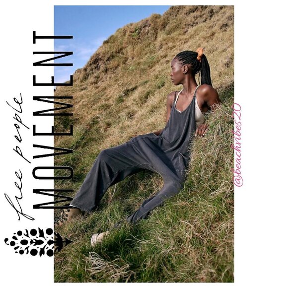 FP MOVEMENT BY FREE PEOPLE Hot Shot Onesie Washed Black M NWOT - Picture 4 of 4